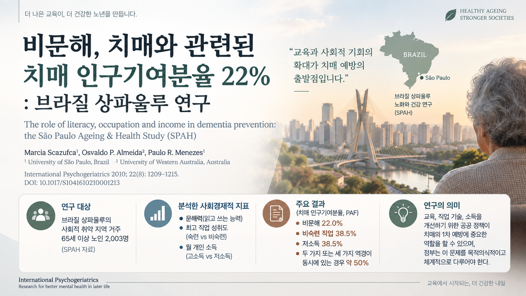 상파울루 노화와 건강 연구(치매예방)